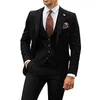 Herrenanzüge Lansboter Sky Blue Herrenanzug 3-teiliges Set Slim Revers Revers Business Casual Hochzeit Bräutigam Smoking Blazer Weste mit Hosen