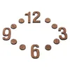 Orologi da parete Orologio Accessori digitali Numeri fai da te Meccanismo meccanico Numeri Parti in legno