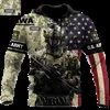Bluzy męskie bluzy WBWA Weteran Armii Wojskowej Soldier Camo Autumn Pullover Modna moda 3dprint mężczyźni/kobiety swobodne bluzy 231202