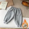 Pantaloni Pantaloni casual in peluche per bambini Abbigliamento in pile per ragazze invernali