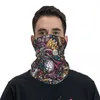 Scarves Music Seamless Pattern Bandana Neck Cover Motorcycle Club Graffiti Art Face Mask Balaclava Cycling Unisex Breathable