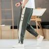 Männer Hosen Treetwear Hip Hop Männer Military Patchwork Baumwolle Leinen Jogger Jogginghose Plus Größe Hosen Moletom Masculino