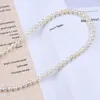 Chaînes Collier de perles élégant et à la mode véritable ronde 6-6.5 mm perles naturelles dames cadeau de fête