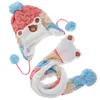 Berretti Cappelli Bambino Cappello invernale Sciarpa Set Ragazzo Ragazza Berretto Berretto per bambini Molto caldo Animale Orso Bambini Neonato Bambino Scaldacollo lavorato a maglia all'uncinetto 231202