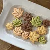 Baking Tools 3Pcs Tree Leaves Biscuit Mold Cute Minimalist Small Flipping Sugar Embossing Cake Decoration Fondant Tool