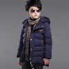 Down Coat 4 6 8 10 12 14 Years Big Boys Jacket Autumn Winter Thicken Warm Teenager Kids Jackor Fashion Long Style Zipper Hooded Boys Coat 231202