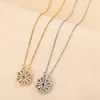 Pendant Necklaces Rose Gift Box Four leaf Grass Necklace Heart Cute Leaf Clover Dainty Gold Gifts for Girlfriend 231202