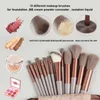 Make -upborstels 13 PCS Set Eye Shadow Foundation Blush Powder Brush Women Cosmetic Blending Beauty Soft and Fluffy Tools