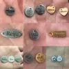 Anhänger Halsketten 100 stücke Angepasst Laser Gravieren Name Edelstahl Personalisierte Tags Benutzerdefinierte Für DIY Halskette Charms 231202