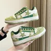 Dress Shoes Big Size 36-45 Trendy Green Star Skateboard Shoes Unisex Non-slip Men's Casual Sports Shoes Chunky Skateboarding Sneakers Women 231202