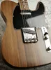 Custom GeorgeHarrison All Rosewood Brown Sandwich Guitare électrique Corps en palissandre Manche en palissandre 3 pont de selle Accordeurs vintage Prise d'entrée ronde