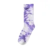 Wholesale Socks, Men's Socks, Women's Pure Cotton, 10 Color Sports Couple Socks, Letter Colored Tie Dyed Print, One Size Five Pair Set, z5