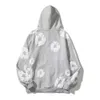 Jeńcowe łzy Readymade męskie bluzy z kapturem Floan Winter Flower Co marki kobiety z wydrukowana czapka pullover haft biały Kapok Tidal 251