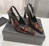 Designer kledingschoenen slingback pumps dames klassiekers leer luxe kantoor hoge hakken mode casual hakken schoenen