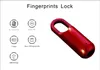 Türschlösser Rotes Mini-Fingerabdruck-Vorhängeschloss Smart Touch Lock USB Keyless Anti-Diebstahl für Reisekoffer Schubladenschrank 231202