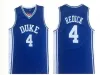 Ncaa College Basketball Jerseys 4 JJ Redick 32 Christian Laeter 33 Grant Hill 100% Ed Jersey Bleu Blanc Hommes