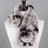 Sciarpe Invernali In Pelliccia Di Coniglio Rex Naturale Sciarpa Ad Anello Sciarpa Da Donna Caldi Veri Silenziatori Signora Russa Genuino 231202