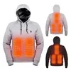 Sweat-shirt à capuche pour hommes, pull-over avec chauffage USB, électrique, pour l'extérieur et l'hiver, chaud, costume