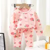 Pyjama's Kinderen Jongens Meisjes Pyjama Sets Baby Kinderen Nachtkleding Cartoon Lange Mouw Homewear Baby Nachtkleding Peuter Herfst Winter Kleding 231202