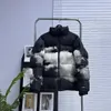 White cloud print down jacket new autumn and winter warm jacket couple