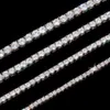 Miami Iced Out 3mm 4mm 5mm 6mm Cuban Chain 925 Silver Necklace VVS Moissanite Tennis Custom With
