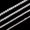 Miami lodowe 3 mm 4 mm 5 mm 6 mm 6 mm łańcuch kubański 925 Srebrny naszyjnik VVS Moissanite Tennis Custom With