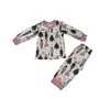 Pyjama Winter boutique pyjama Jongens meisjes kinderen pyjama met lange mouwen Kerstkostuum Broer/zus pyjama sets babykleding 231202