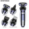 Electric Shavers MOTA Electric Shaver Wet-Dry Dual Use Water Proof Electric Razor Nose Ear Hair Trimmer Rechargeable Shaving Machine for Men 231202