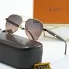 Fashion Classic L414v Sunglasses For Men Metal Square Gold Frame UV400 mens Vintage Style Attitude Sunglasses Protection designer Eyewear With Box