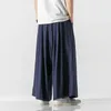 Мужские брюки Harajuku, широкие мужские джоггеры, традиционная уличная одежда, повседневные льняные брюки, мужские осенние винтажные женские шаровары 5XL