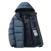 Men's Jackets KOODAO Winter Puffer For Men Padded Casuals Hooded Down Coat Lightweight Waterproof Rain Black/Blue