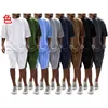 Männer Trainingsanzüge Sommer Mann Outfit Baumwolle Kurze Sets Oansatz Trainingsanzug Mann Übergroßen Casual Sport Kit Männliche Kleidung 2 Stück set 231202