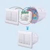 スイッチアクセサリTuya Zigbee Smart Switch Module1234 Gangway 110V240Vワイヤレスライトリレー互換性のあるAlexa Google Home 231202