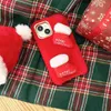 Happy Cell Phone New Cases Year Christmas Tree Plüschstiefel Handyhülle iPhone 15 14 13 11 Pro Max Rotes Haar Warmes Fell Softcover 231026