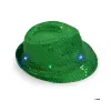 Party Hats New Space Cowgirl LED HAT Flashing Light Up paljett Cowboy Luminous Caps Halloween Costume Wholesale 0730 Drop Delivery Home BJ