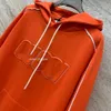 23SS Dameshoodie Designer Hoodie Herenhoodie Damesmode Ribbon Splice Letter 1921 Paar Dezelfde stijl Kleding Hoodie Geborduurd G-patroon op de borst