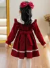 Girl s Dresses 2023 Cute Girls Princess Dress Spring Autumn Korean Children s Girls Peter Pan Collar A line Party for Birthday 231202