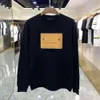 23SS Pamuk Hoodie Erkek Kazak Tasarımcı Sweatshirt Erkek Kadın Sweaters Yuvarlak Boyun Uzun Kollu Tişör