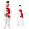 Cosplay Kids Halloween kostium świąteczny kostium Baby Snowman Crowdern Cute Cosplay for Girl Boy Fancy Year Party 231202