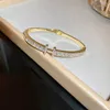 Bracciale apribile a forma di serpente con zirconi europei e americani con celebrità di Internet Instagramc oola nde legantt emperamenthi ghendfee lingbra celetnich efash ion