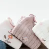 Babyschoenen 4 Pairslot Meisje Sokken Leuke Katoenen Knie geboren Lange Buis Kids Kinderen Zachte Hoge Sok Peuter Beenwarmers Socken y231202