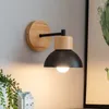 Wall Lamp Nordic LED Wood Creative Lighting Fixture Guest Room Balcony Staircase Sconce Bedroom Bedside Decor Light With Bulb