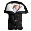 Pyjama Herfst Winter Baby Jongen Meisje Slaapzak Knoop Gebreid Kind Slaapzak Voetenzak Wollen Pluche Geboren Gebreide Wollen Inbakerdeken 231202