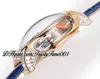 RMF AT800.40 Astronomia Tourbillon mechanische Herrenuhr, Roségoldgehäuse, gepflasterte Baguette-Diamanten, skelettiertes Zifferblatt, Lederarmband, Super Edition, trustytime001Watches