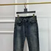 Jeans da uomo firmati Jeans viola High Street Letter Patch Pantaloni da donna con pannello ricamato con stella Pantaloni slim fit elasticizzati