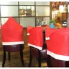 椅子カバー3 PCS/セットレッドチェアセットクリスマスハット不織布テーブルカバー快適なソフトホリデー用品の装飾