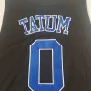 يرتدي NCAA Kyrie 0 Tatum College Basketball Jersey Ed White Blue Black Top Top Jerseys