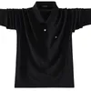 Polos masculinos XS-5XL moda esportiva de alta qualidade -design polos masculinos camisas de manga comprida 100% algodão casual polos homme lapela tops masculinos 231202