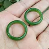 Cluster-Ringe aus zertifizierter grüner Jade für Männer und Frauen, heilender Edelstein, feiner Schmuck, echter natürlicher Hetian-Nephrit-Ring, Geschenk für Freundin und Mutter