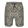 Herrshorts leopard teen strand byxor sport sommar män simma lämpliga fitness semestrar